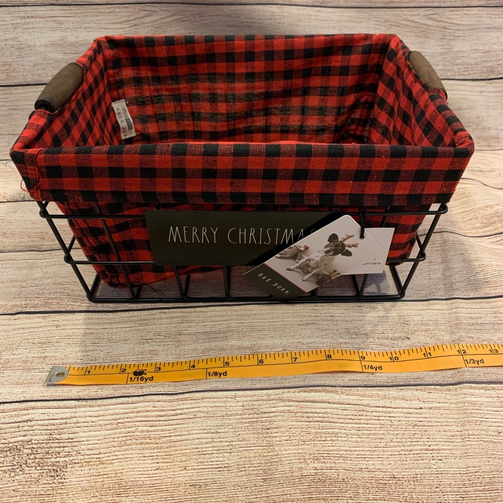 Rae Dunn 2 Christmas Holiday Storage Basket Set - Picture 4 of 5